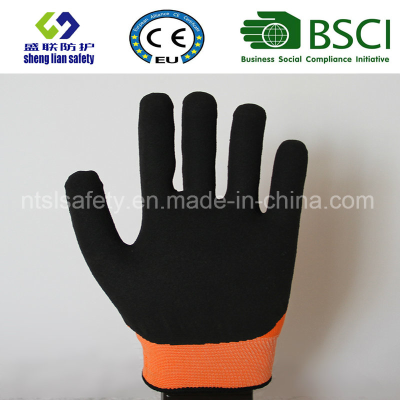 Nitrile Coating, Sandy Finish Safety Work Gloves (SL-NS117)