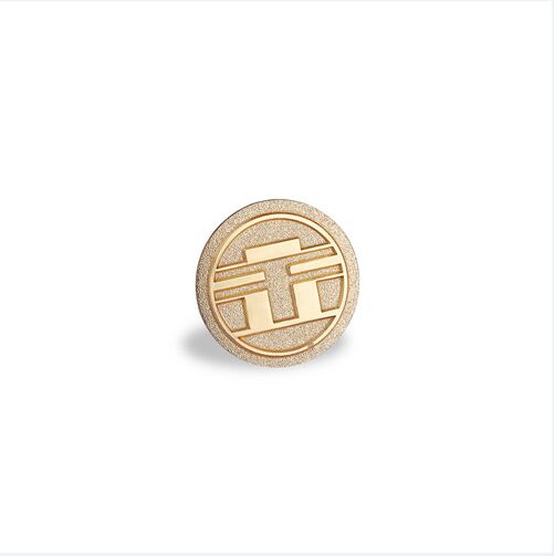 Custom Organizational Metal Badge with Gold Plated (GZHY-LP-017)