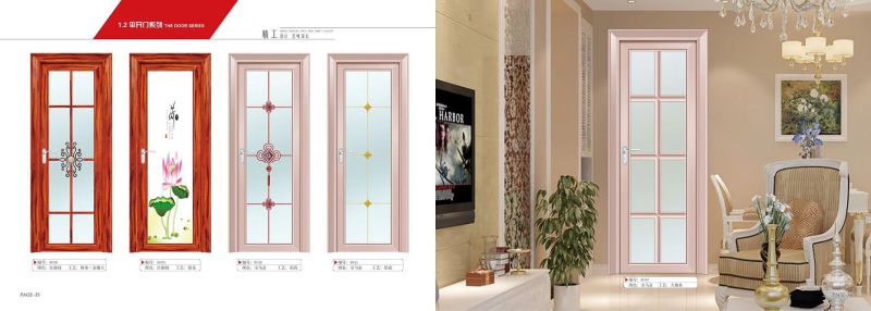 Aluminium Door Sliding Door Toliet Door Wc Door Glasses Door Balcony Door (03)