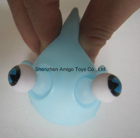 Blue PVC Mini Fish Toys