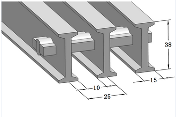 FRP/GRP Pultruded Gratings, I-4015 Height 38mm