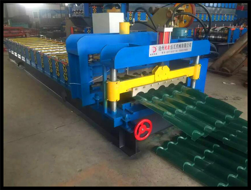 Step Roof Tile Glazed Tile Roll Forming Machinery Made in China