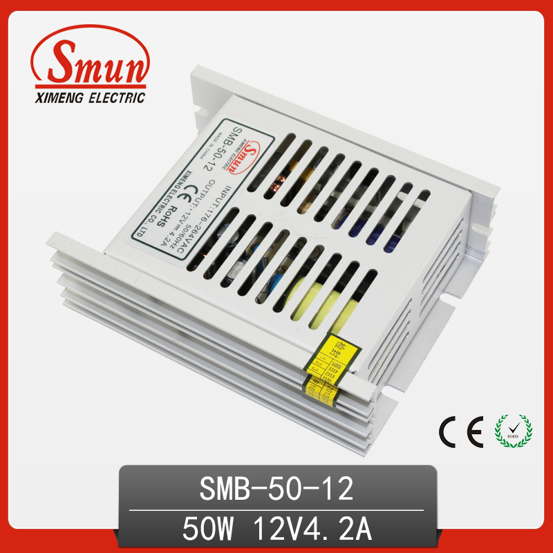 50W 12VDC 4A Ultra-Thin Single Output Switching Power Supply