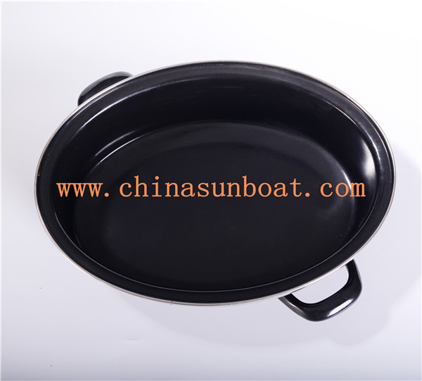 Sunboat Enamel Oval Turkey Roaster Grilled Cookware BBQ Kitchenware/ Kitchen Appliance