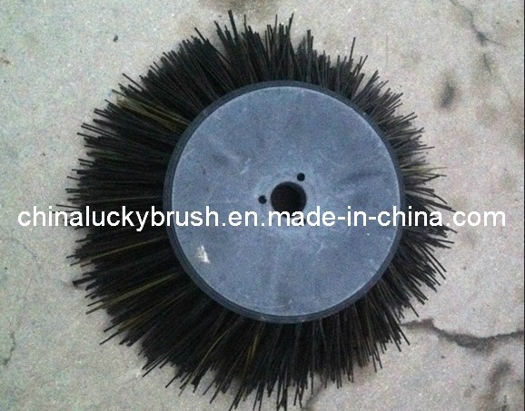 PP Material Black Round Road Brush (YY-019)