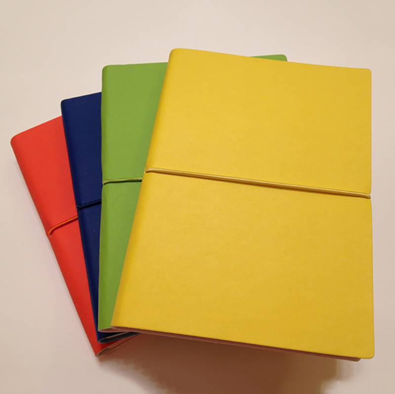 Quality PU Leather A5 Color Paper Notebooks