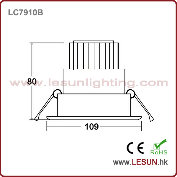 High Quality 10W Recessed COB Ceiling Downlights LC7910b