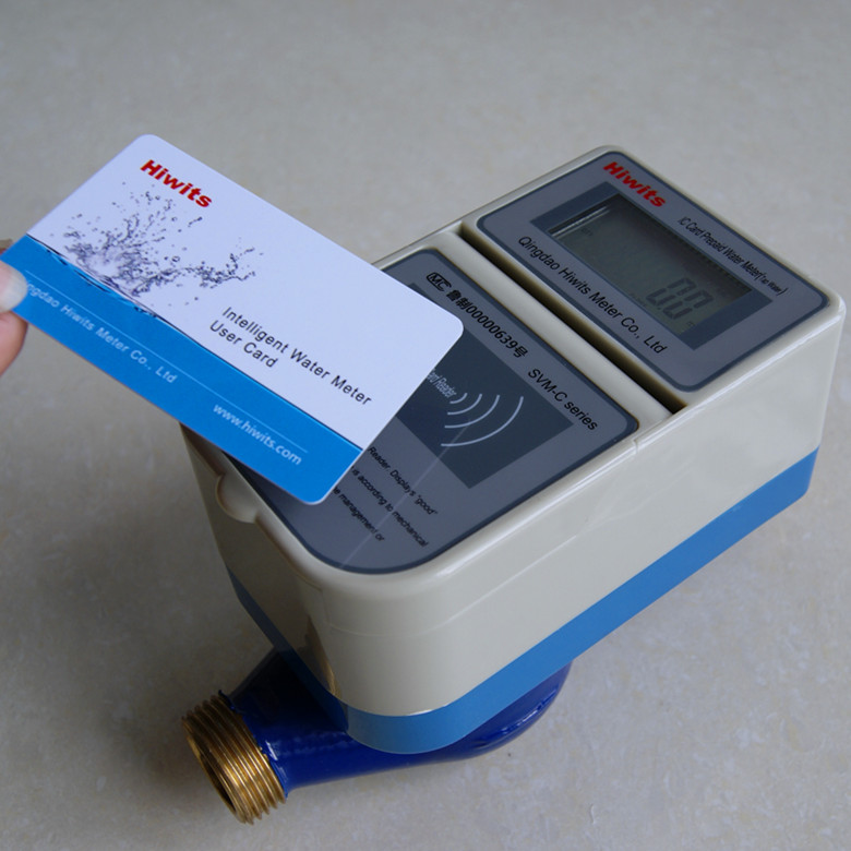 Electronic Smart IC Card Remote Reading Prepaid Brass Water Meter