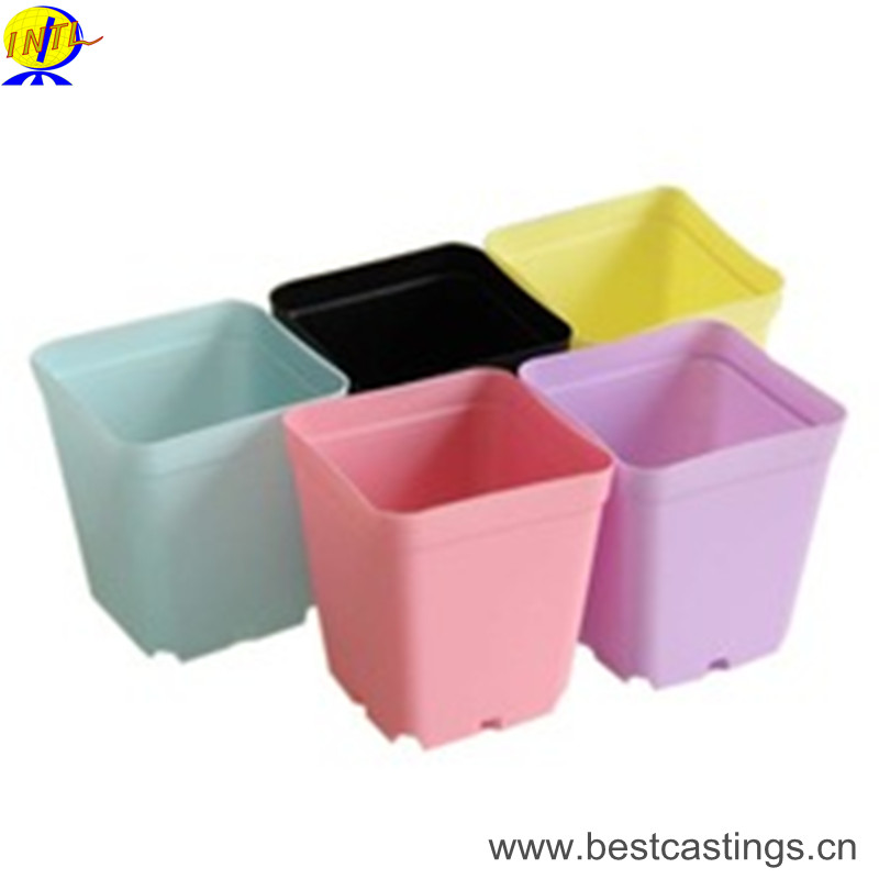 Round Plastic Flower Pot with Pallet Tray