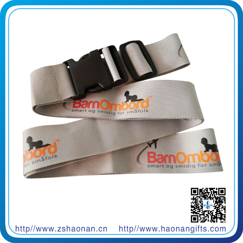 Custom Printed Design Thin Luggage Belt for Promotional