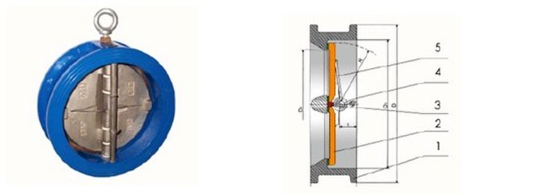 Stainless Steel Duo Disc Check Valve