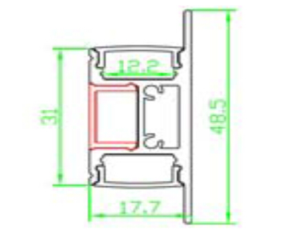 Aluminum Profile LED Linear Wall Light (4831)