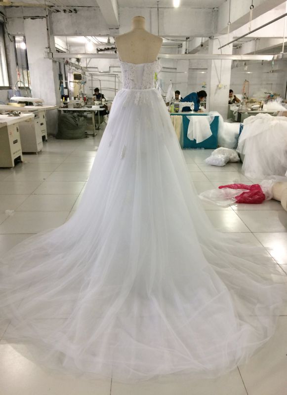 2017 Real Sample Bridal Gown Wedding Dress Factory