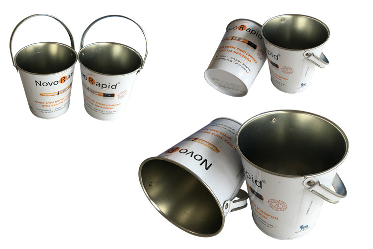 Handle Metal Tin Bucket Metal Gift Tin Container Wholesale