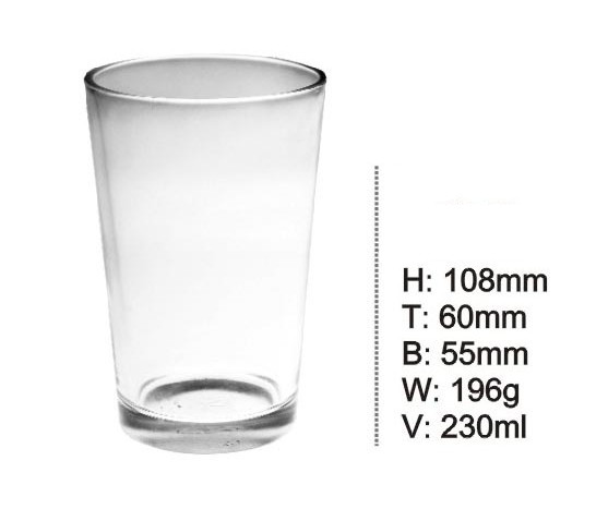 High Quality Beautiful Flashing Glass Cup (KB-HN043)