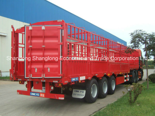 13 Meters Three Axles 50ton Cargo Box Trailer