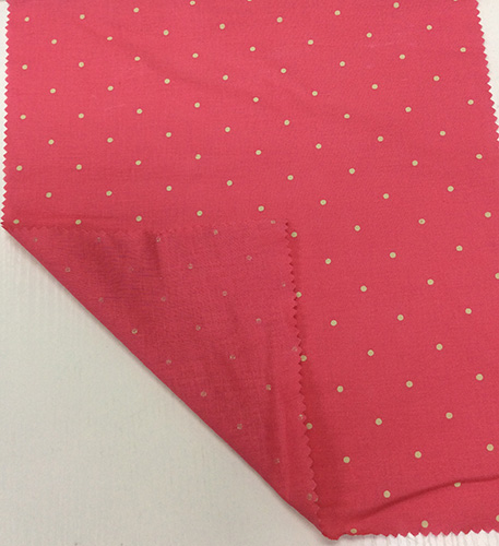 Linen/Viscose Polka Printed Garment Fabric, Home Textiles Fabric