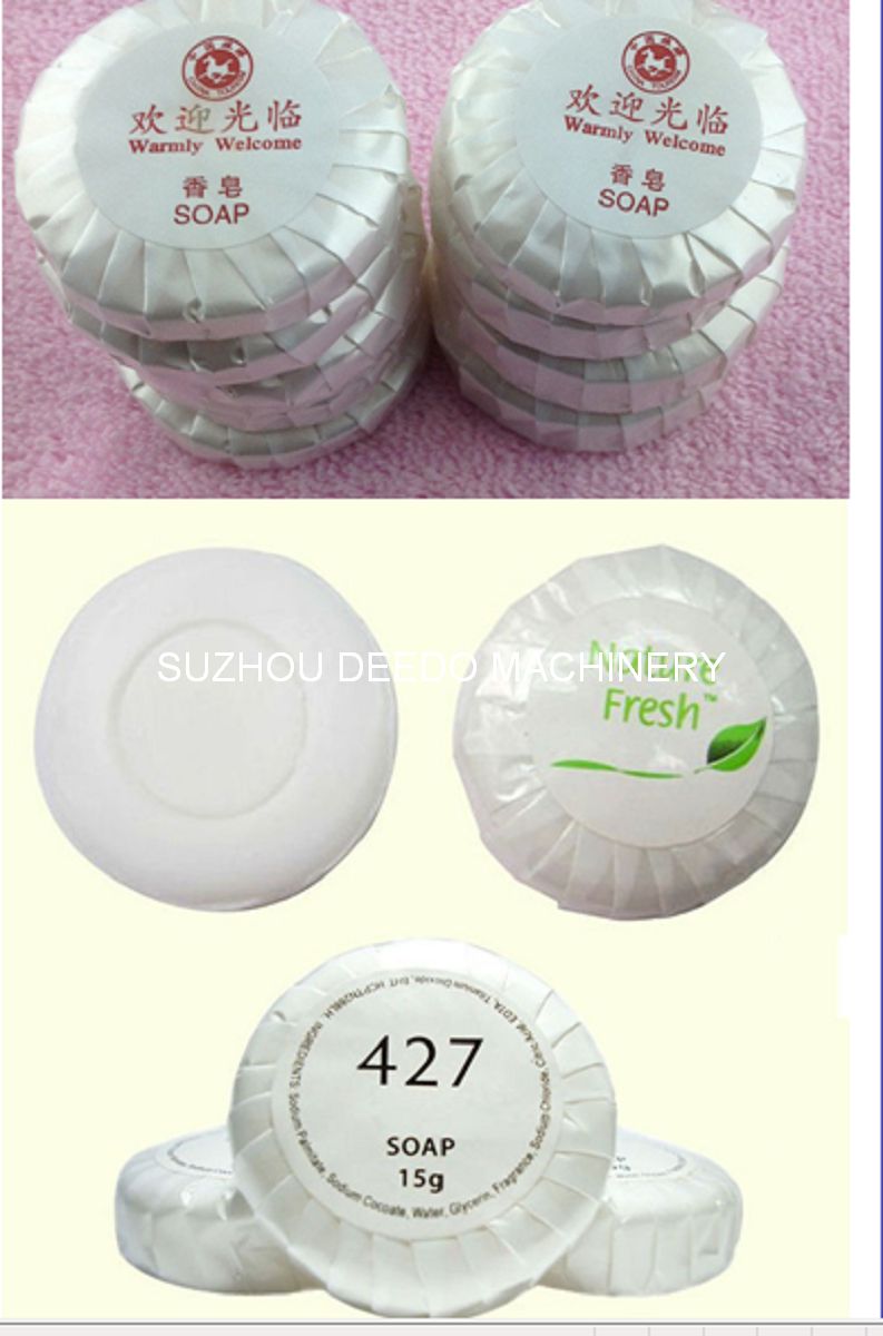 Automatic Round Hotel Pleating Soap Wrapping Machine