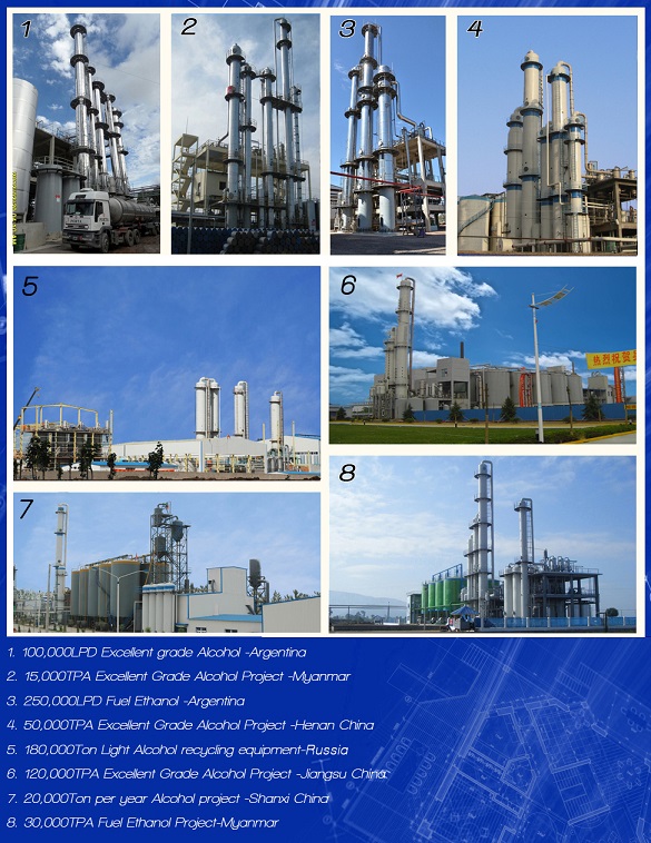 Concentration 95%-99.9% Alcohol Plant Alcohol Distilling Equipment, Industrial Distilled Ethanol Equipment