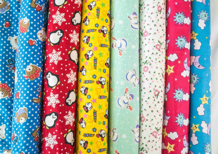 Hot Sale 100% Cotton Printed Flannel Fabric