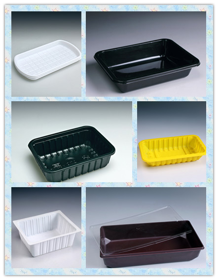 Disposable Plastic Divided Frozen Food Packaging Tray