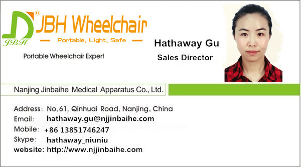 Durable Battery Folding Metal Wheelchair for Hospital