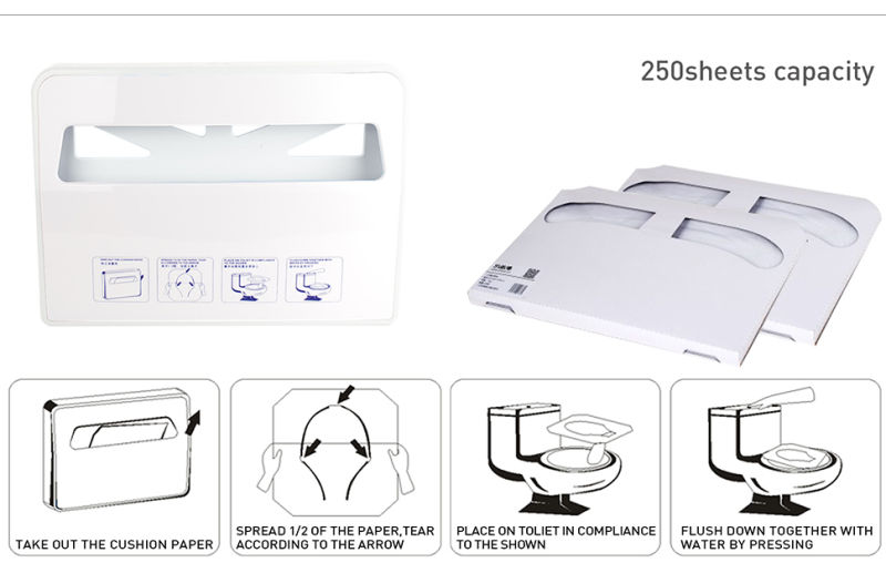 Toilet Seat Cover Paper Dispenser Disposable Seat Cover Dispenser (VX781)