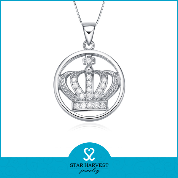 Wholesale Crown Silver Shped Pendant Made in China (SH-N0103)