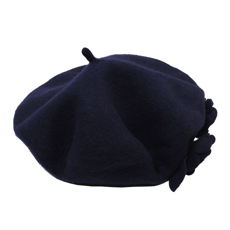 Womens Ladies Wool Warm Angora Winter Flowers Autumn Spring Cap Hat Beret (HW810)