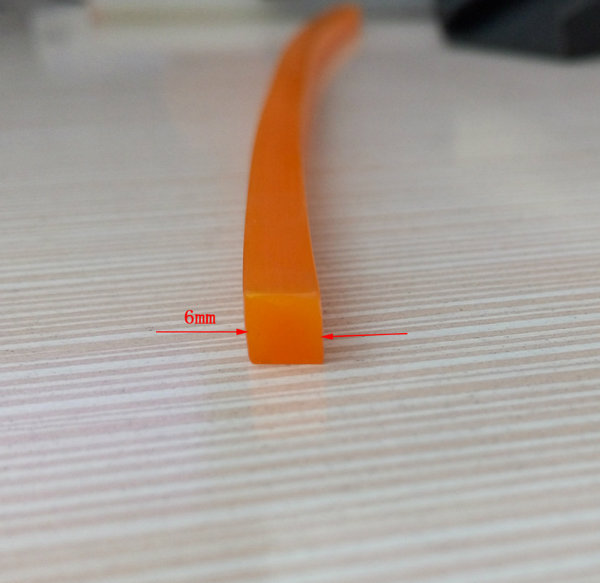 Heat Resistance Flexible Foam or Solid Square Silicone Rubber Cord