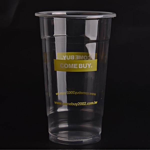 Disposable Custom Printed Clear Milkshake / Smoothie / Juice / Slush Plastic Cup