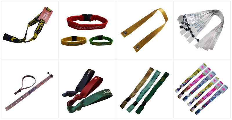 Polyester Wristband with Plastic Clip