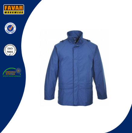 Wholesale High Quality Polyester Raincoat with PU Coating