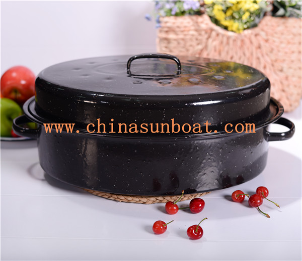 Sunboat Enamel Roaster Cooker Kitchenware Stock Pot Kitchenware/ Kitchen Appliance