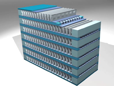 Face to Face Design Coolers for Heavy Construction Machine