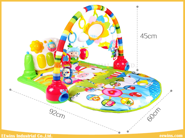 Quality and Safety Kick & Play Piano Gym Toys Baby Play Mat with 4 Pattern for Baby