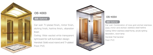 Elevator Parts with Beautiful Decoration Cabin (OS41)