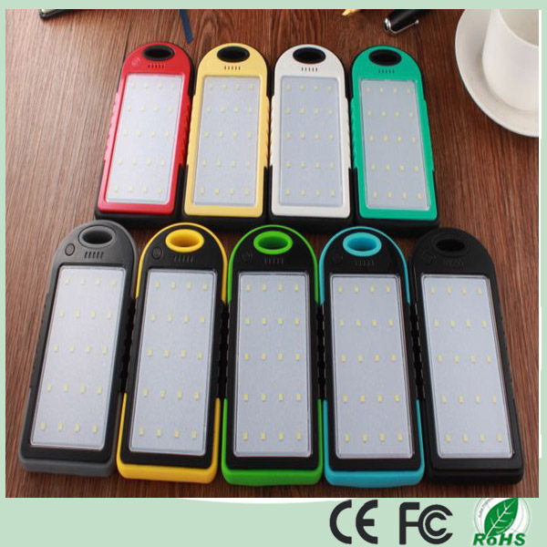 Cheapest Wholesale 5000mAh Dual USB Solar Power Bank Charger for Mobile Phone iPad (SC-1688)