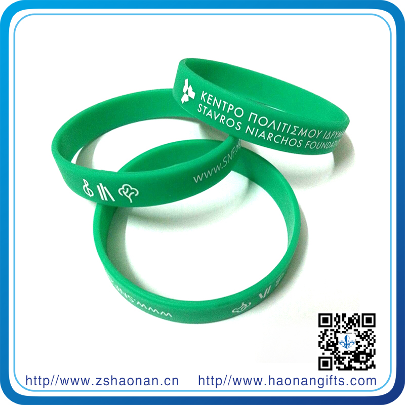 Hot Sale Custom Logo Printed Silicon Wristbands /Silcone Bracelet