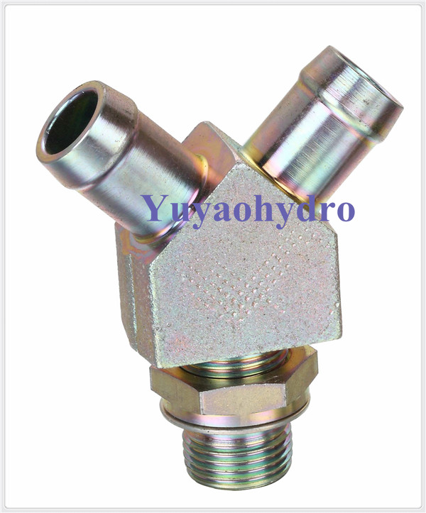 Hose Barb Tail Connector with Adjust Nut Pipe Fittings