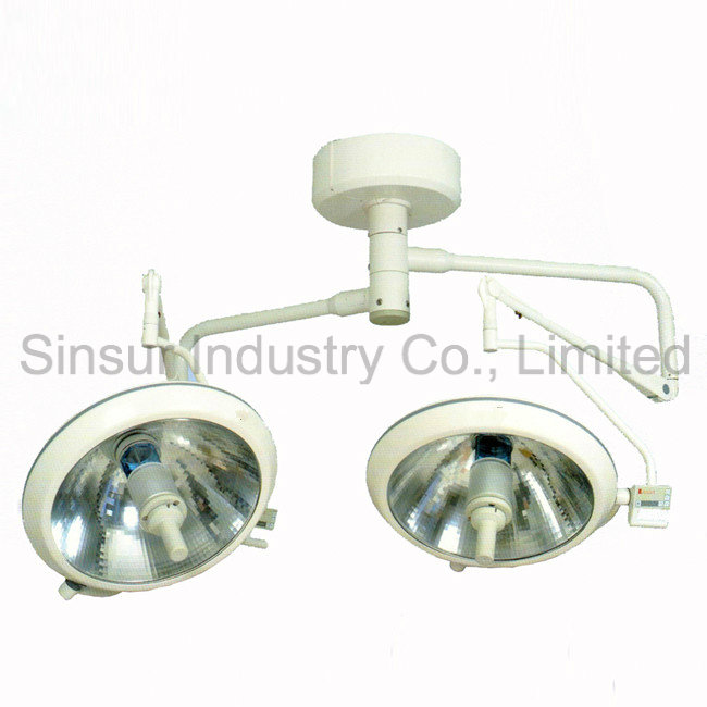 Hospital Ceiling Mounted Double Dome Shadowless Cold Operating Room Lamp