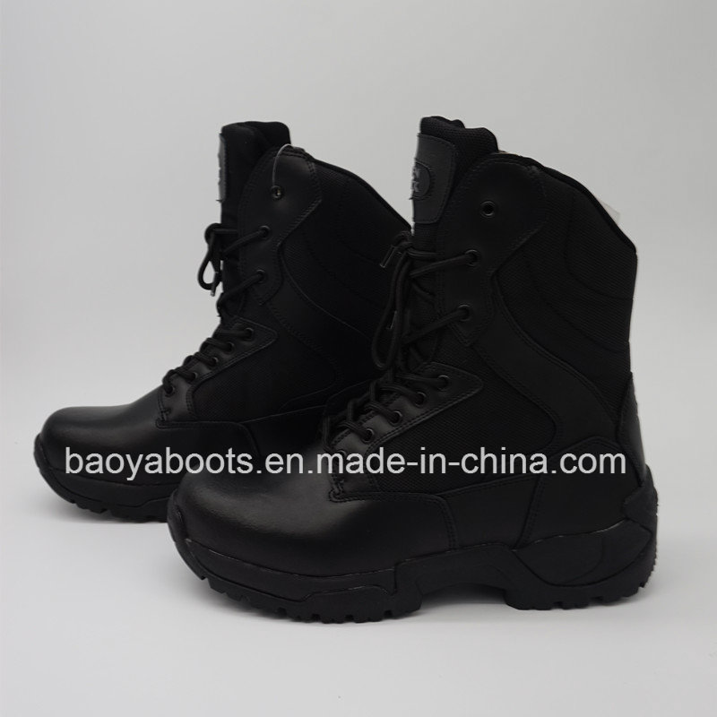 2016hot Sell Black Police Combat Boots Army Tactical Boots