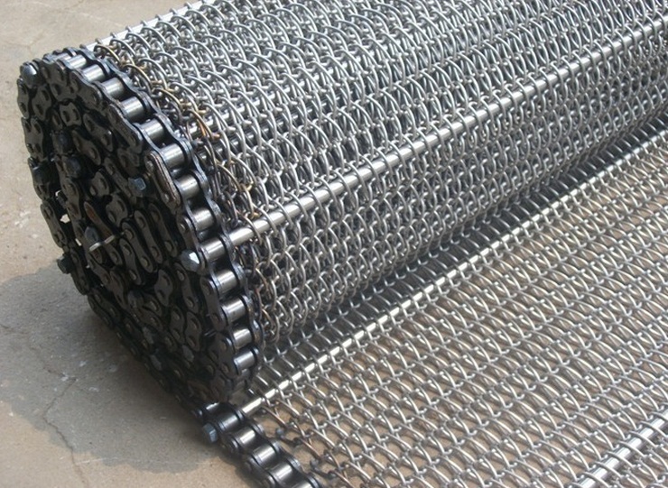 Food Industry Stainless Steel Spiral Wire Mesh Belt Conveyor Belt