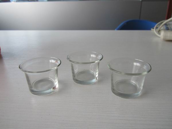 Wholesale Ocean Style Blue Color Candle Holder Glass