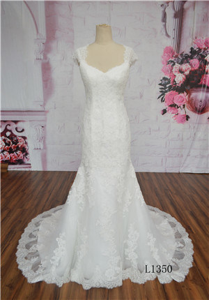 Wholesale New Pattern Bridal Gown Mermaid Floor Length Wedding Dress