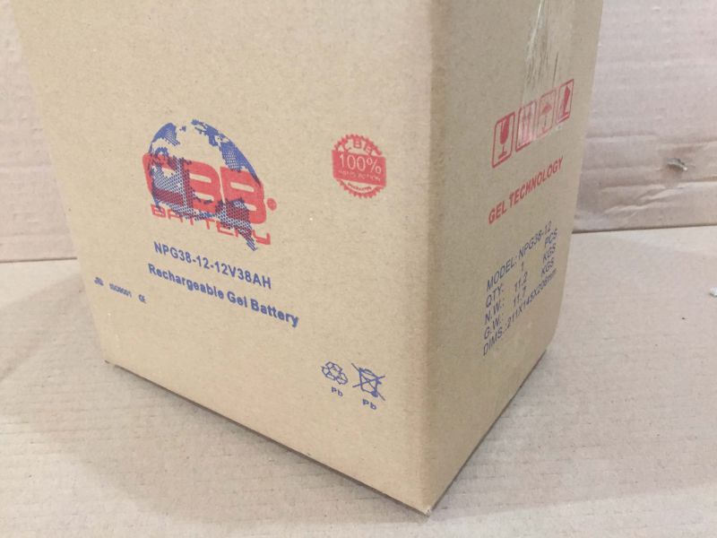 Cbb Wholesale 12V 38ah Solar Gel Battery for Sweeper