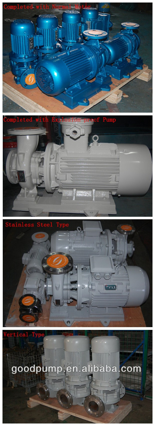 Isw Horizontal Single Stage End Suction Centrifugal in-Line Pump