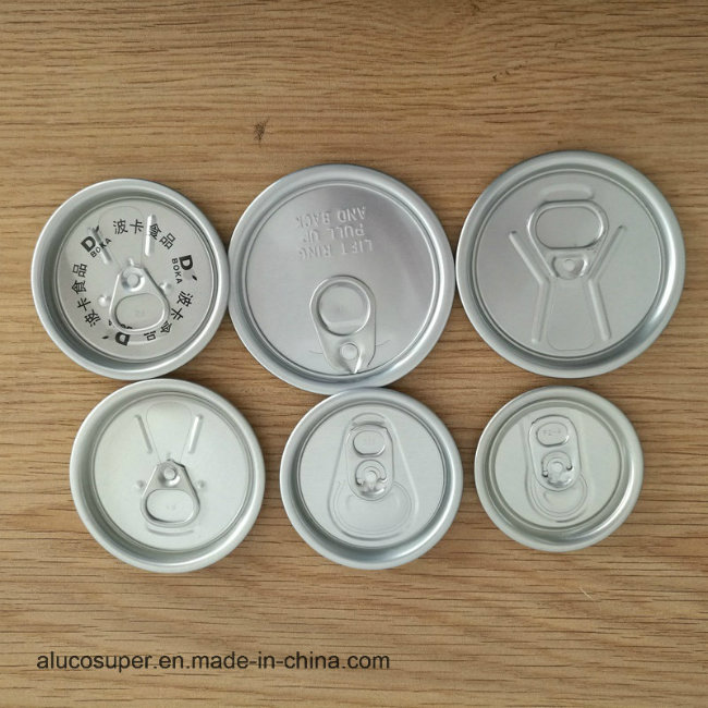 202 Aluminum Lids for Easy Open Cans for Food Juice Beer