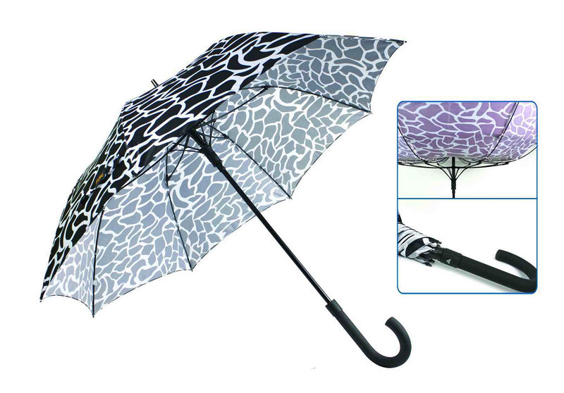 Water Ripple Print Fiberglass Windproof Umbrella (YS-SM23083907R)