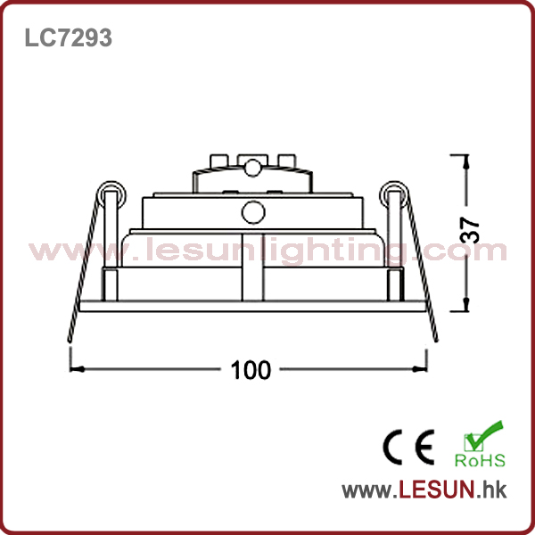 Recessed Instal 12V MR16 LED Downlight/Spotlight with White Housing LC7293